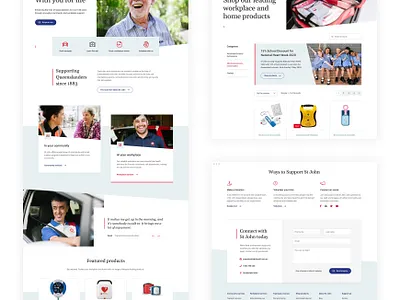 St John Queensland design ui ux web website