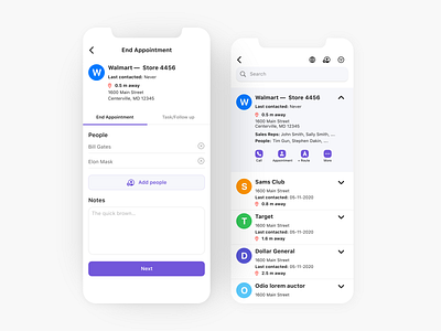 Appointment App Design app design appointment minimalism task ui design