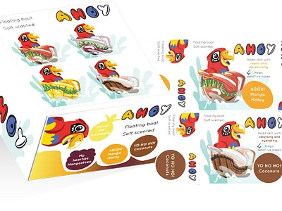 Ahoy Packaging conceptsoappackagin creative design design illustration