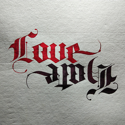 Love / Hate calligraphy calligraphy and lettering artist calligraphy artist calligraphy font calligraphy logo design handwritten font handwrittenfont illustration karma tattoo design typography