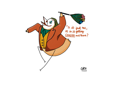 JOKER bird draw fashion hen illustration joaquin phoenix joker movie maauie photoshop