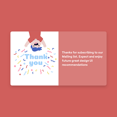 Daily UI challenge 077 - Thank you app brand branding daily 100 challenge dailyui dailyuichallenge design illustration logos typography