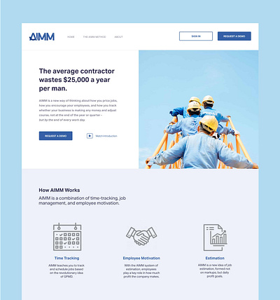 AIMM Homepage UX Design branding design ux ux design ux designer web design webdesign