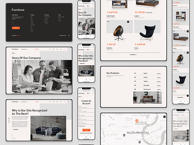 Furniture Website design furniture layout online online shop online store ui uidesign ux web web design webdesign webdesigner website website design