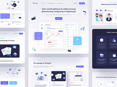 New Finezjo is live! 🎉 app appointments calendar health health app healthcare illustration interface landing landing page management medical ui ux