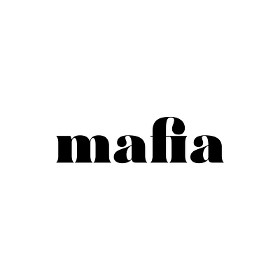 mafia 3d black branding concept design forc. icon illustrator lettering logo mafia minimal sardinia