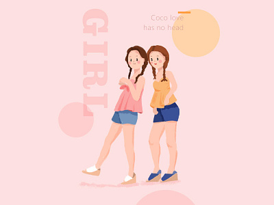 Figure illustration composition design illustration 插图 色彩设计 颜色，组合物