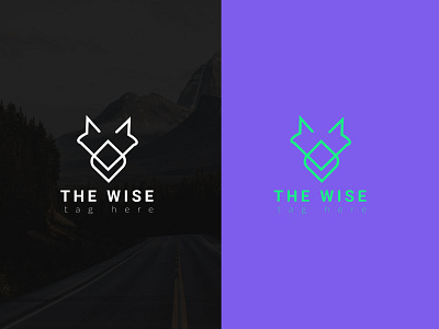 THE WISE LOGO corporate corporate branding corporate design corporate identity design flat logo logo design logotype vactor