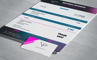 Invoice and bisiness card design brand brand design branding branding design business business card business card design design graphic design invoice invoice design invoices logo vector