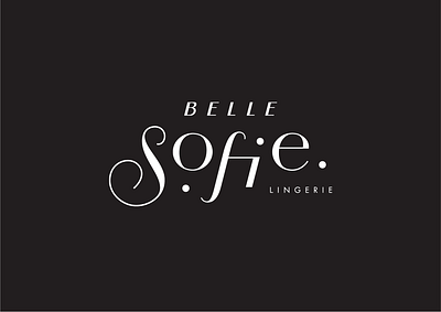 Belle Sofie lingerie brand branding custom lettering lingerie logo logotype type typogaphy underwear vector