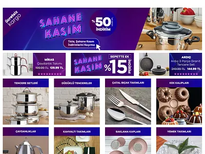 Emsan Şahane Kasım Landing Page blackfriday campaign design landingpage