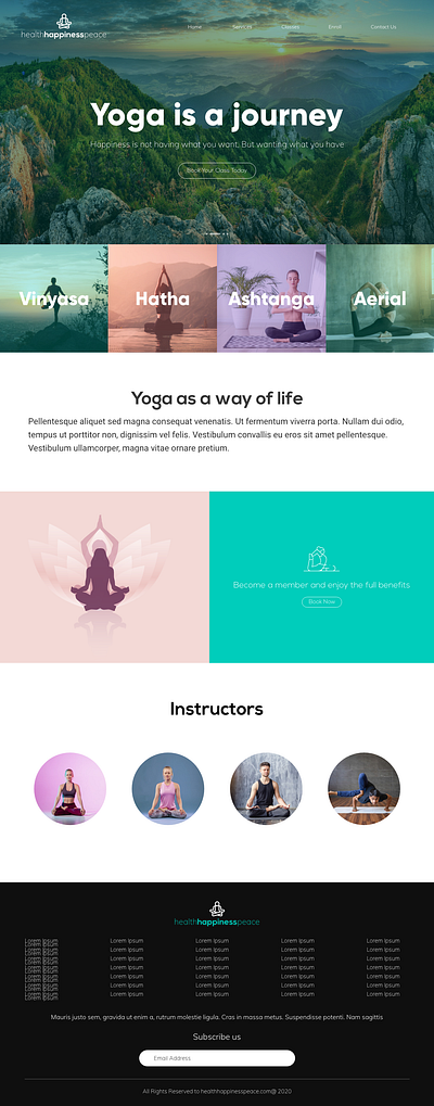 health happiness peace design ui ux web