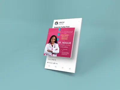 Twitter post design figma design minimalist design