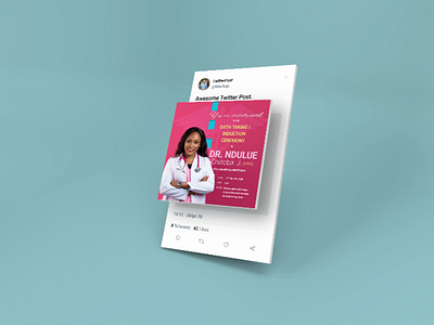 Twitter post design figma design minimalist design