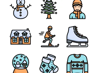 Winter Icon icon icon design icon set icondesign iconography illustration vector winter