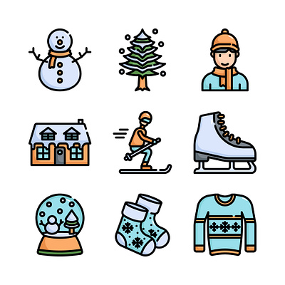 Winter Icon icon icon design icon set icondesign iconography illustration vector winter