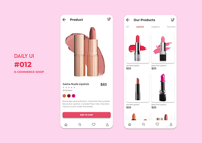 DAILY UI #012 - E-COMMERCE SHOP app design dailyui dailyuichallenge design e commerce shop uiux uiuxdesign