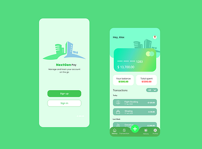 Money management app android app design graphic design illustration ios app design logo typography ui vector web
