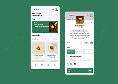 E commerce coffee... android app branding design graphic design illustration logo typography ui ux vector web