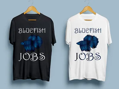 Bluefish jobs design graphic design illustration illustrator logo typography