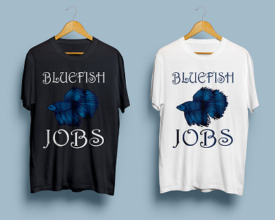 Bluefish jobs design graphic design illustration illustrator logo typography