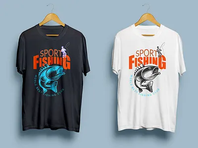 Sport fishing design graphic design illustration illustrator logo typography