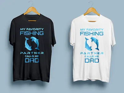 My favority fishing partner calls me dad. design graphic design illustration illustrator logo typography