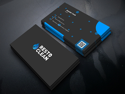 Corporate Business Card black blue brand brand design brand identity branding business card businesscard color colorful colour corporate creative creative design design free mockup modern