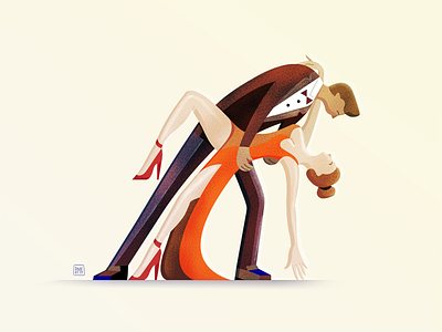 Couple artwork character character design couple dance dancing demet kural digital painting digitalart drawing figure drawing illustration illustrator mood passion passionate people procreate tango woman