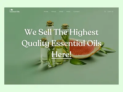 Essential Oil Shop animation concept dailyui desktop eccomerce essential logo oil principle scroll shop store ui ux webdesign website