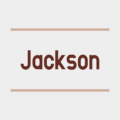 Jackson - Font For Sale branding clean design flat font identity logotype minimal modern simple typeface