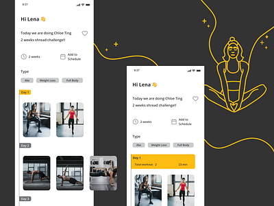 Day 8 Fitness Card 100daysofui characterdesign clean clean ui fitness fitness app fitness club fitness logo flatdesign illustraion minimal ui ui ux ui ux design ui design ui illustration uidesign uiux