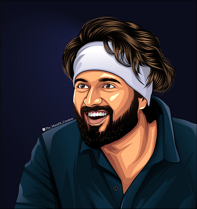 vijay deverakonda actor adobe illustrator branding illustration movies portrait telugu themandix themandixcreation tollywood vectorart vectorvexel vijay vijaydeverakonda