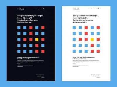 Mikado Landing Page clean ui dark mode homepage landing page concept landing page ui landingpage landingpagedesign minimal minimal design minimalism minimalist webdesign