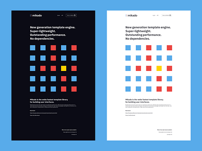 Mikado Landing Page clean ui dark mode homepage landing page concept landing page ui landingpage landingpagedesign minimal minimal design minimalism minimalist webdesign