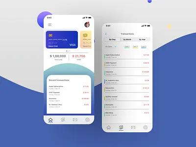Manage your cards app credit card design finance flat icon manage minimal mobile app design mobile ui ui ux