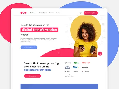Website For CRM App - Oto