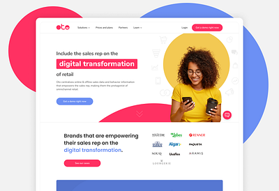 Website For CRM App - Oto