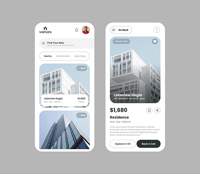 UI Shot for Renting Apartment app branding design graphic design illustration logo ui ux vector web