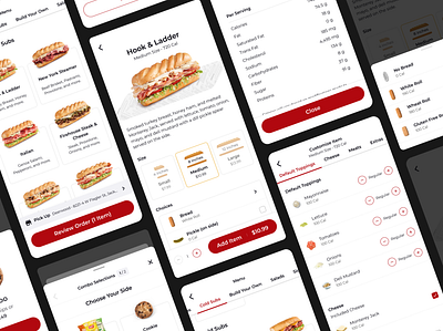 Mobile App Menu Experience - Firehouse Subs