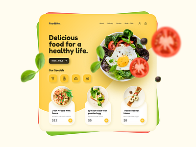 Food Website Home creative creativedreams design food foodui hero home homepage minimal ui ui ux design ui design user interface userinterface web webhero website website design websites webui