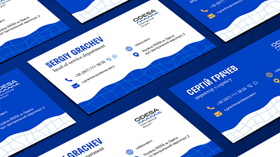 Business cards for Odessa International Airport brand design branding business card business card design business cards businesscard design designer desiignal logo print print design