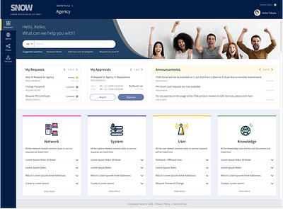 ServiceNow IT Service Management Portal it service management itsm servicenow serviceportal