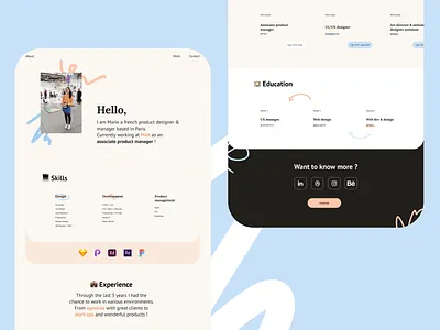 Personal Brand 2020 branding colorful design designer landing page design landingpage logo pastel portfolio soft typography ui webdesign