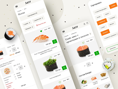 SET24 — sushi and pizza delivery ecommerse food food delivery opencart pizza sushi ui uicomposition ux