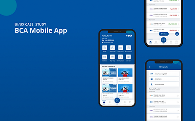 UI/UX Case : BCA Mobile App app design illustration minimal ui ux web