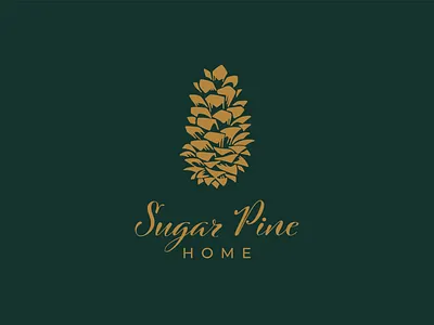 Logo design for Sugar Pine Home design furnishing home interior lixury logo pinecone sugar