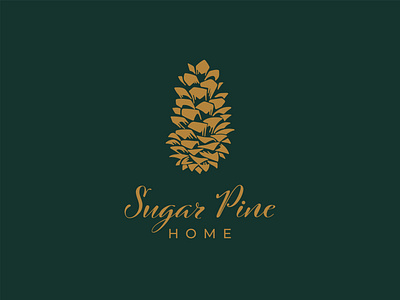 Logo design for Sugar Pine Home design furnishing home interior lixury logo pinecone sugar