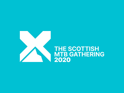 The Scottish MTB Gathering bike brand event logo minimal mountain mountainbike mtb scotland