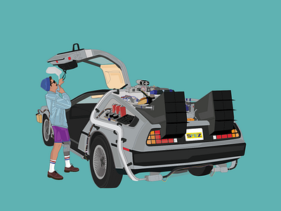 Back to the future - Cyberpunk backtothefuture cyberpunk illustration illustration art illustrations